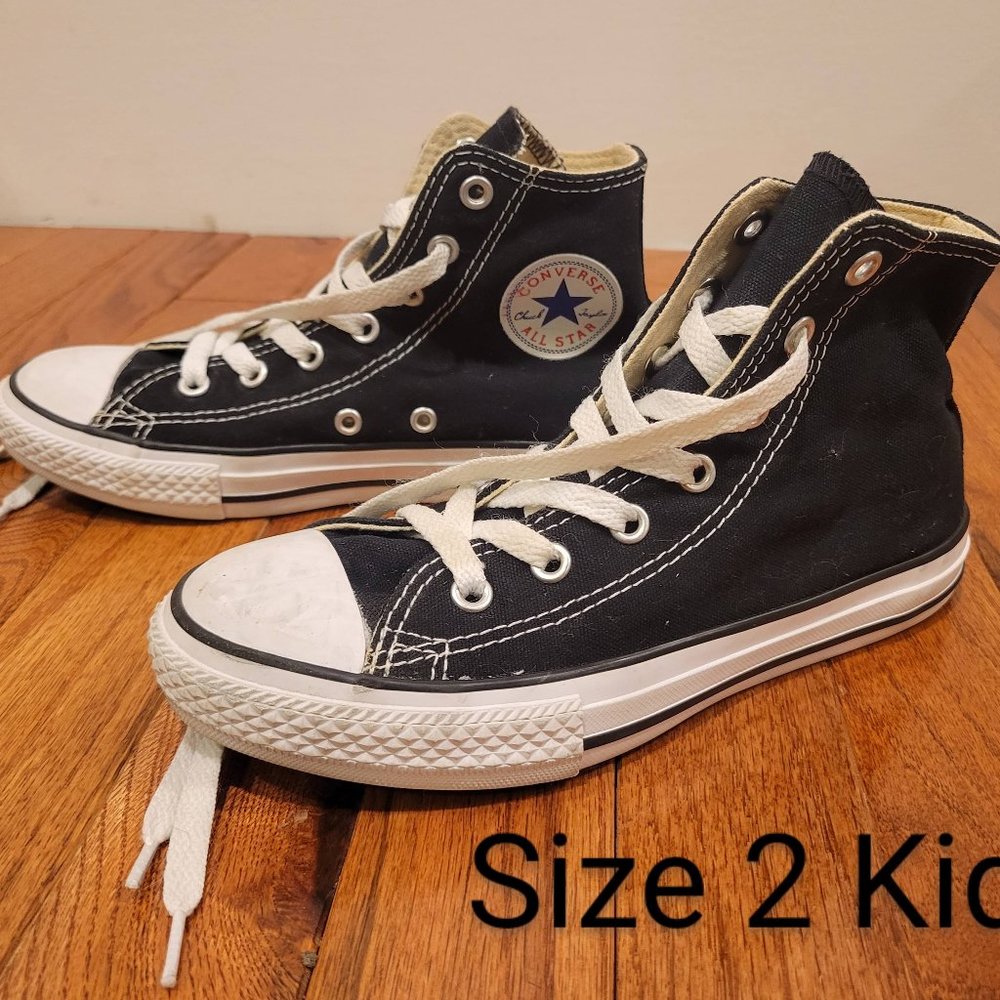 Converse Chuck Taylor All Star Classic - Little Kids High Top - Black - Size 2